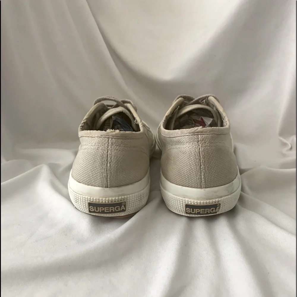 SUPERGA 2750 Cotu Classic Grey White Sand Sneakers - Picture 3 of 7